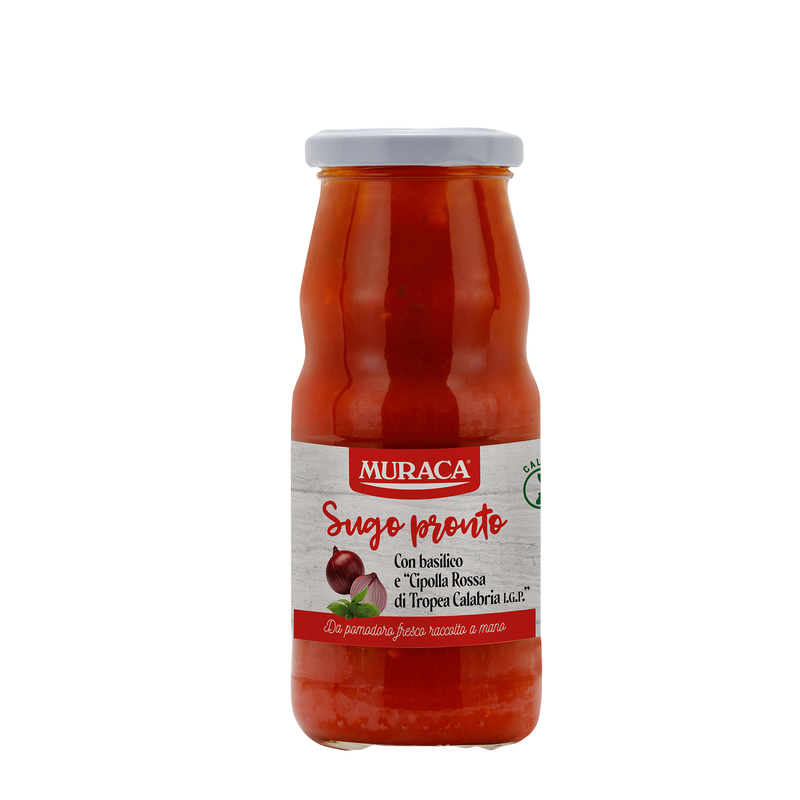 Muraca Muraca Ready Sauce with Basil and Red Onion of Tropea Calabria PGI, 12 ...