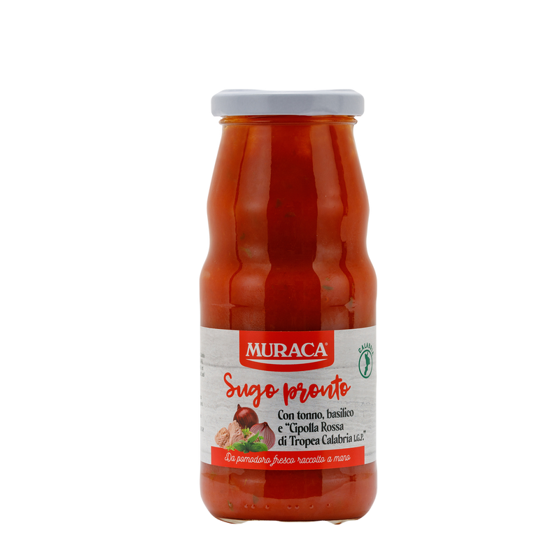 Muraca Ready Sauce with Tuna, Basil and Red Onion of Tropea Calabria PGI, 12 oz | 340g