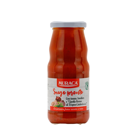 Muraca Ready Sauce with Tuna, Basil and Red Onion of Tropea Calabria PGI, 12 oz | 340g