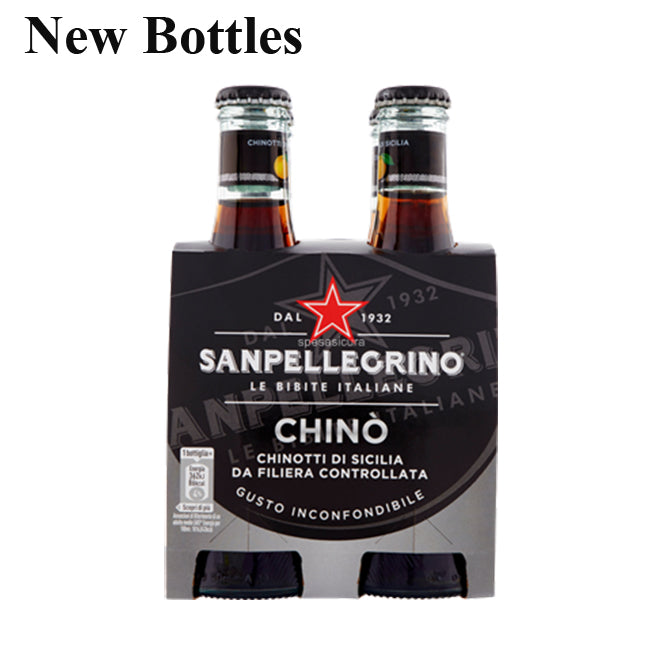 San Pellegrino Chinotto Chino FULL CASE, 24 x 6.75 fl oz, Glass Bottles