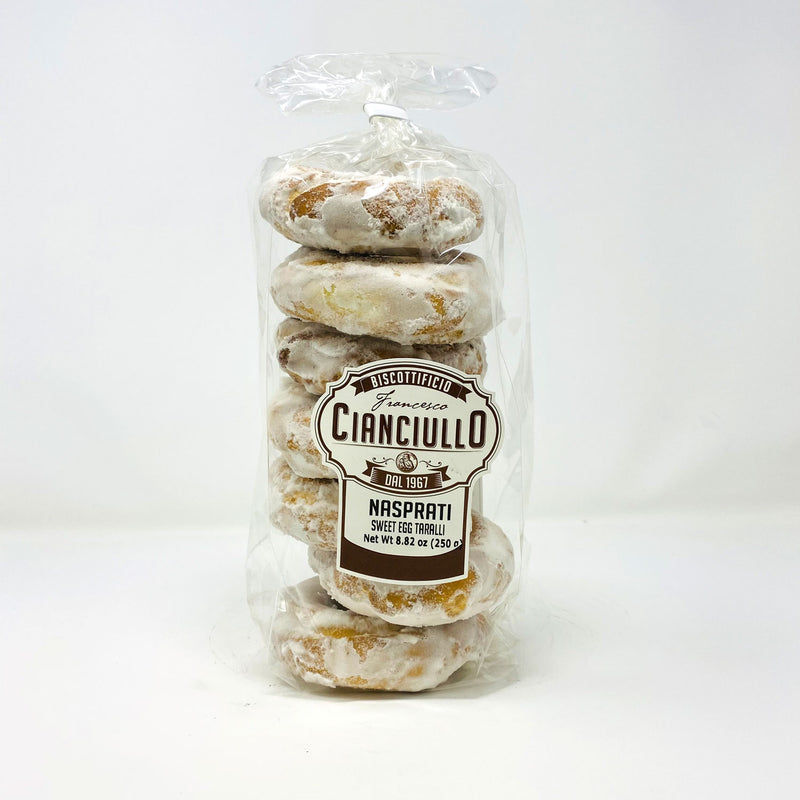 Cianciullo Nasprati Sweet Egg Taralli, 8.82 oz | 250g