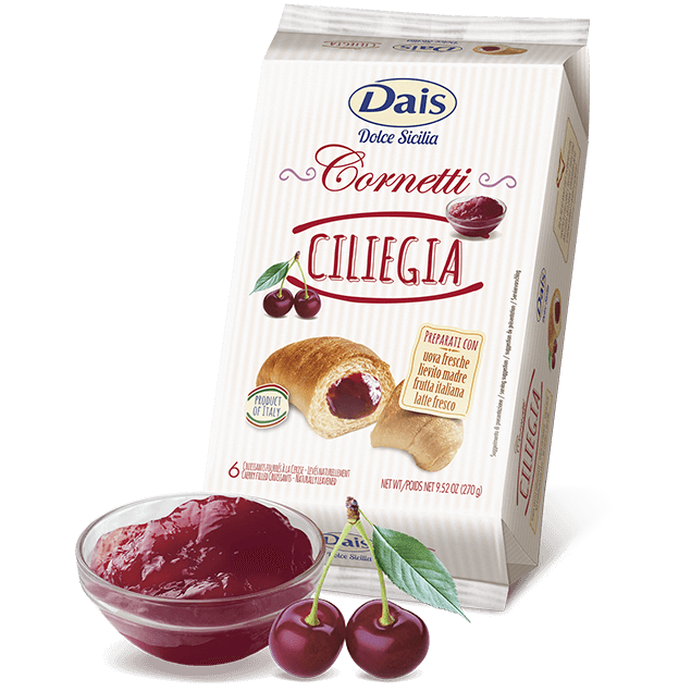 Dais Croissant with Cherry Filling, 6 Pack, 9.52 oz | 270g