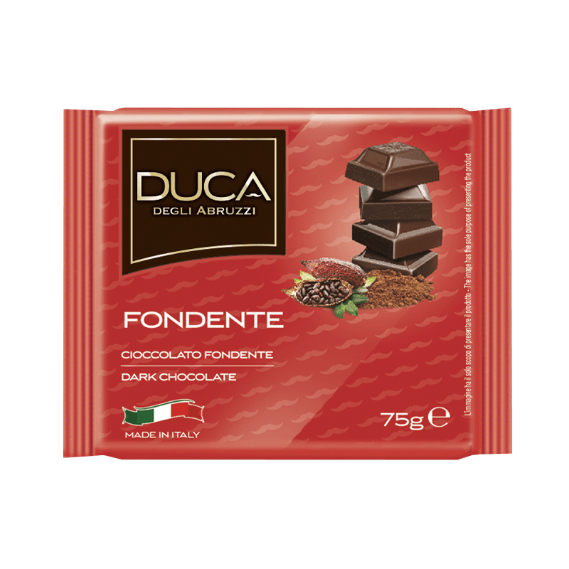 Duca Degli Abruzzi Dark Chocolate, Made in Italy, 2.65 oz | 75g