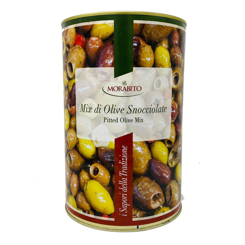 Morabito Pitted Olive Mix, Mix Di Olive Snocciolate, 5 lb 1 oz | 2300g