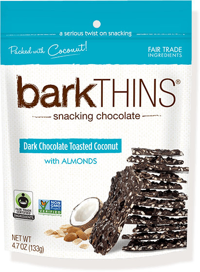 barkTHINS, Dark Chocolate Toasted Coconut with Almonds, 4.7 oz