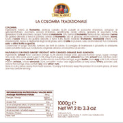 Tre Marie Colomba Cake Classic Italian Easter Cake Tradizionale, Special Roman Milan Box , 35.27 oz | 1000g