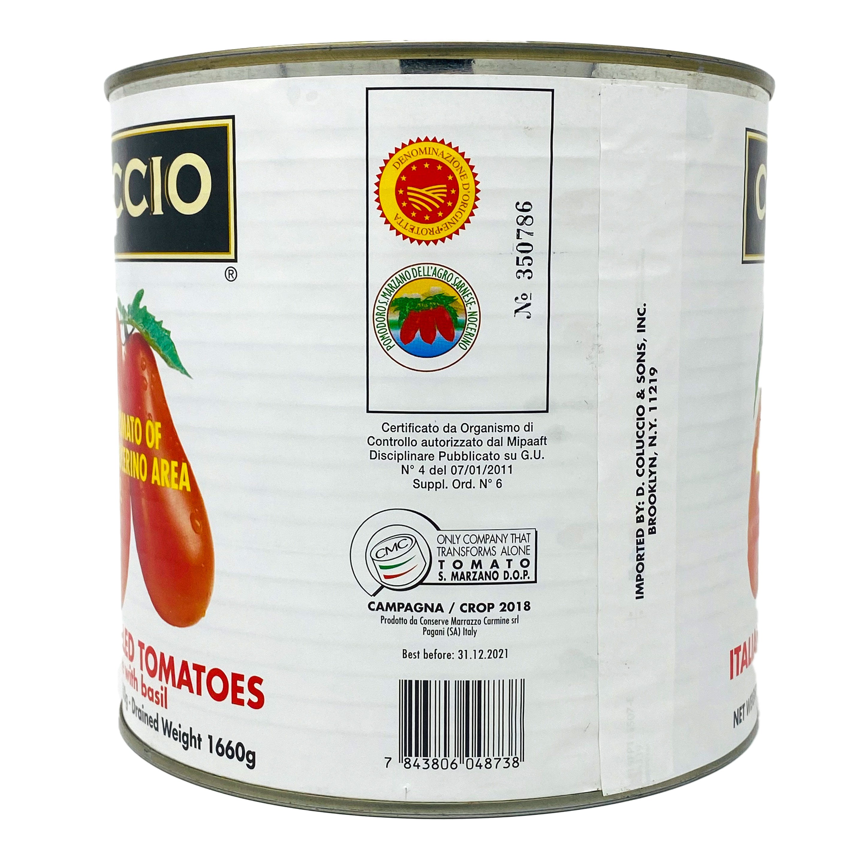 Coluccio D.O.P San Marzano Tomatoes, 90 oz | 5 lb 10oz — Piccolo's