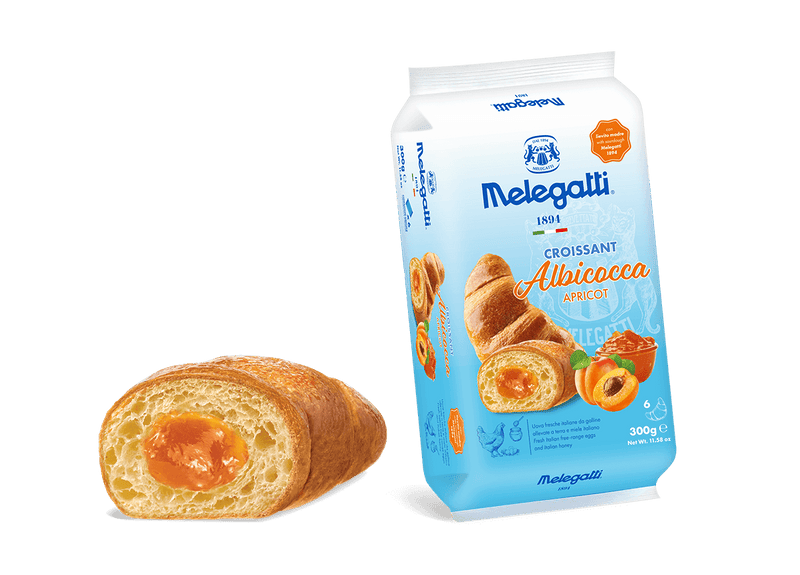 Melegatti Croissant with Apricot, 10.58 oz | 300g