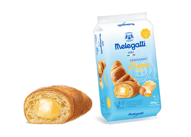 Melegatti Custard Cream Croissant, 10.58 oz