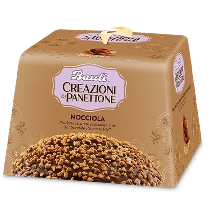 Bauli Hazelnut Creations Panettone, Nocciola, 26.4 Oz | 750g