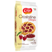 Lago Crostatine Cacao, Tarts with Cherry Jam, 8.46 oz | 6 x 1.41 oz