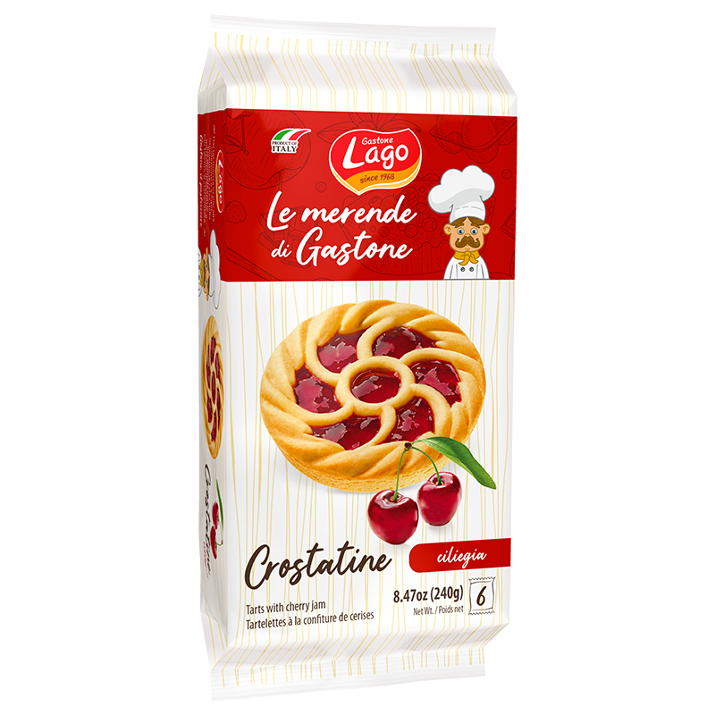 Lago Crostatine, Tarts with Cherry Jam, 8.46 oz | 6 x 1.41 oz