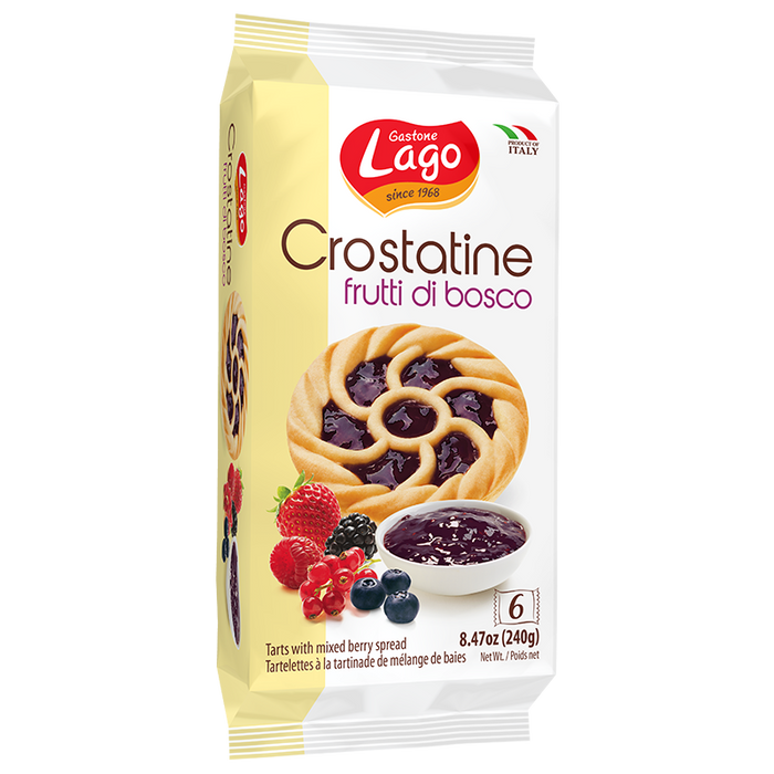 Lago Crostatine, Tarts with Wild Mix Berries Jam, 8.46 oz | 6 x 1.41 oz