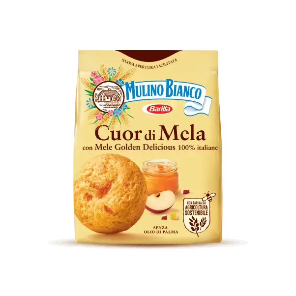 Mulino Bianco Cuor di Mela con Pezzetti di Mela 300g