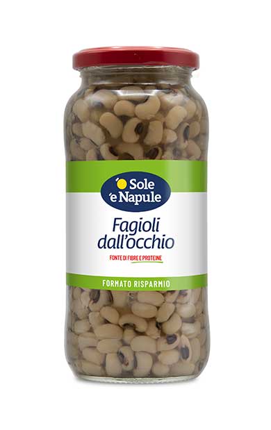 O Sole e Napule Black-eye Beans, Fagioli dall’occhio, 19 oz |  540g