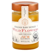 ADI Apicoltura Organic Wild Flowers Honey, 100% Pure Italian Honey, 8.8 oz | 250g