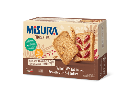 Misura Whole Wheat Rusks, Fette Biscottate, 11.29 oz | 320g