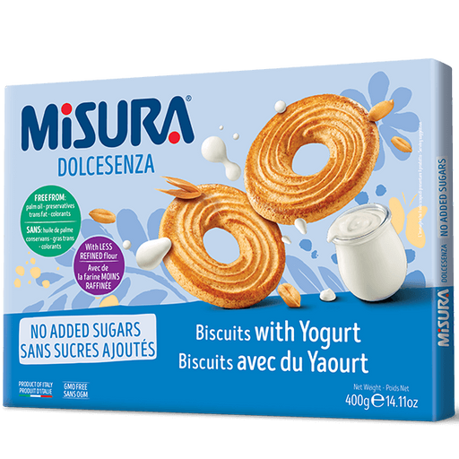 Misura Yogurt Biscuits, Dolcesenza No Sugar Added, 14.11 oz