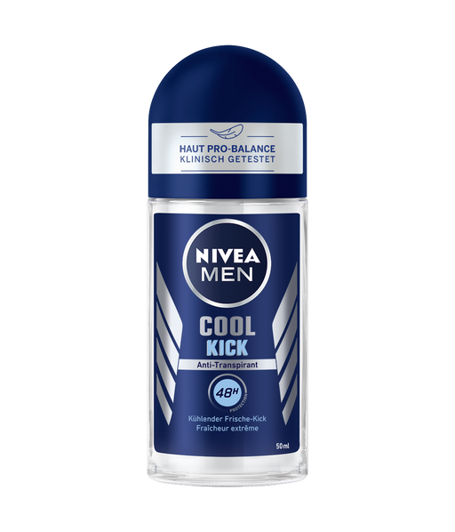 Nivea Men Cool Kick Anti-Perspirant, Deodorant Roll on, 1.6 oz | 50 ml