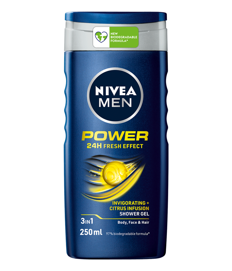 Nivea Men Shower Gel, Power Fresh, 8.5 oz | 250ml
