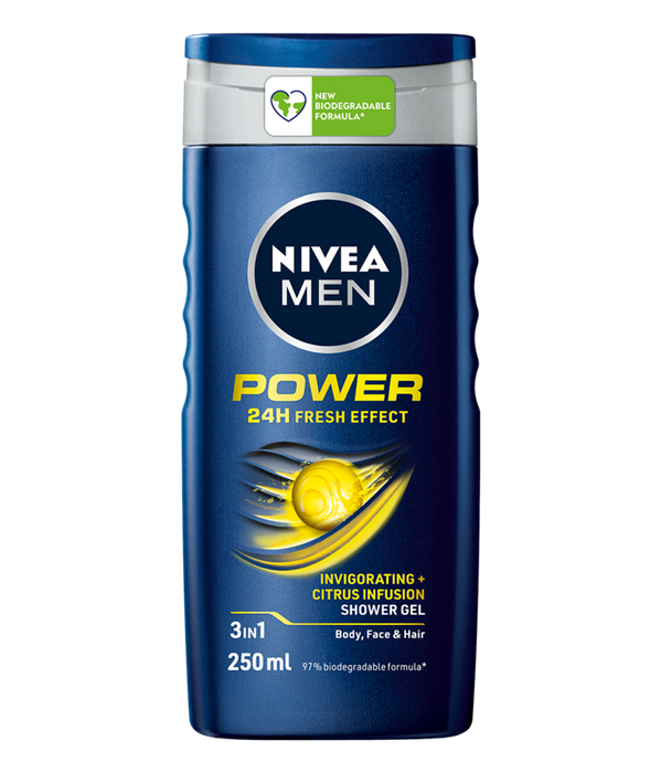 Nivea Men Shower Gel, Power Fresh, 8.5 oz | 250ml