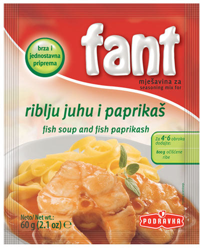 Fant Fish Soup and Fish Paprikash (riblju juhu i paprikas) 60g