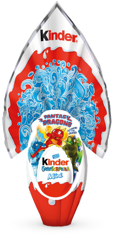 Kinder Gran Sorpresa MINI, Boy (Lui), Chocolate Easter Egg, 1.4 oz | 41g