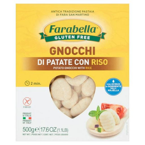 Farabella Gluten Free Potato Gnocchi with Rice, 17.6 oz | 500 g