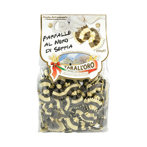 Tarall'oro Farfalle Black Ink Pasta, Nero di Seppia, 8.8 oz | 250g