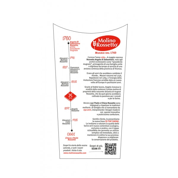 Molino Rossetto Manitoba Flour, Type 0, 26 oz | 750g