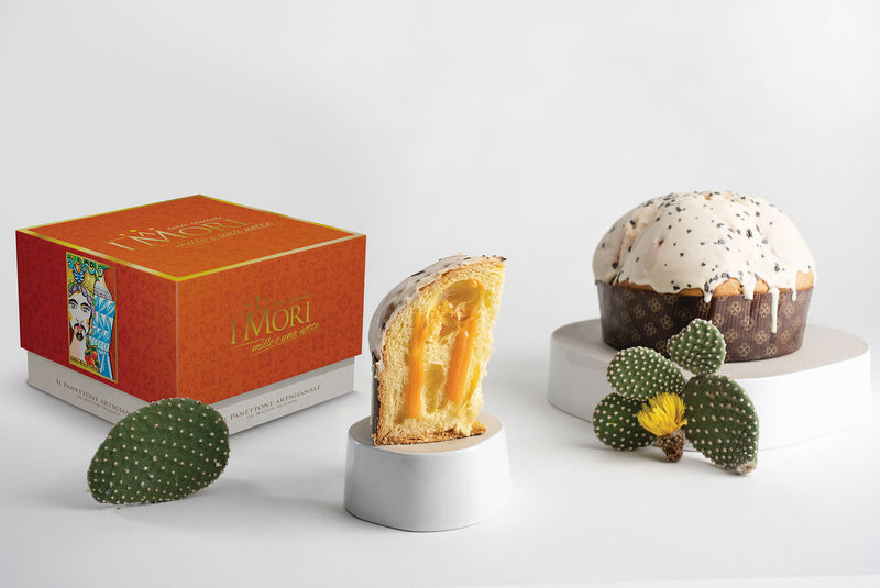 I MORI Prickly Pear Panettone DEI Maestri Siciliani Al Fico D'India, 35.27 Oz | 1kg