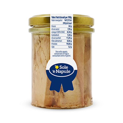 O Sole E Napule Tuna Fillets in Olive Oil, 6.35 oz | 180g