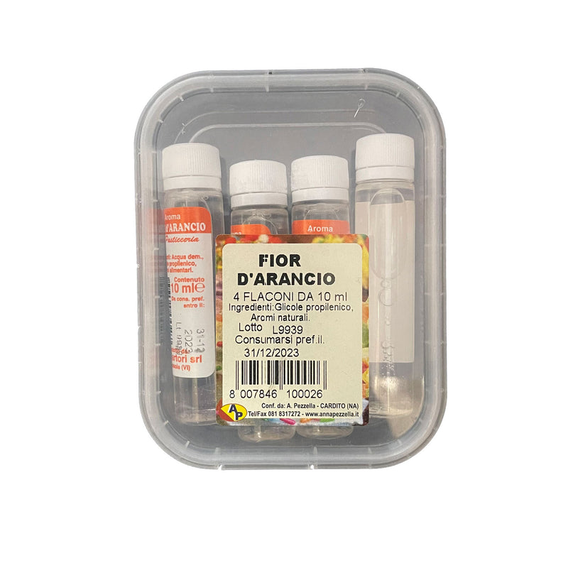 Anna Pezzella Orange Flower Extract, For Pastiera Napoletana, 4 x 10 ml