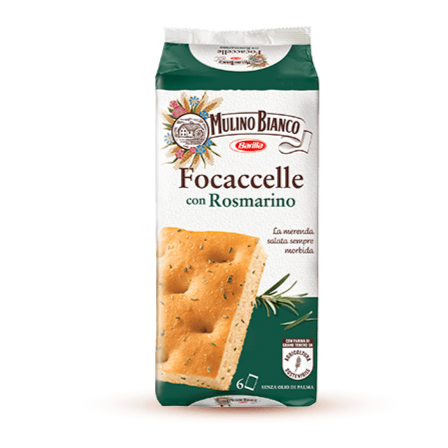 Mulino Bianco Focaccelle Rosemary, 6 Pack, 198g