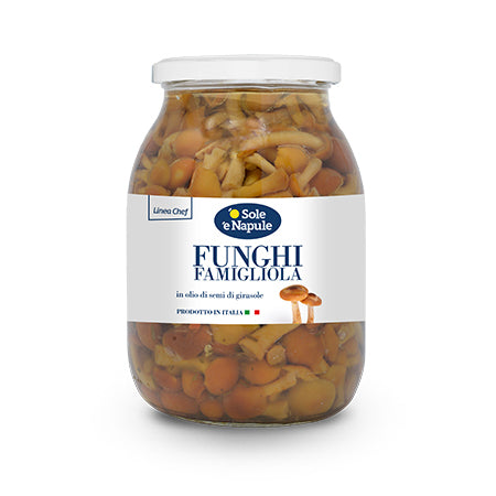 O Sole E Napule Nameko Mushrooms in Oil, 33.8 oz | 950g