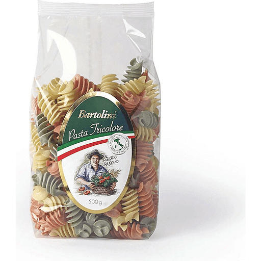 Bartolini Tricolor Fusilli Pasta, 17.6 oz | 500g