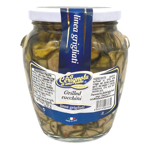 Cerignola di una volta - Grilled Zucchini Seasoned, 19.40 oz | 580g
