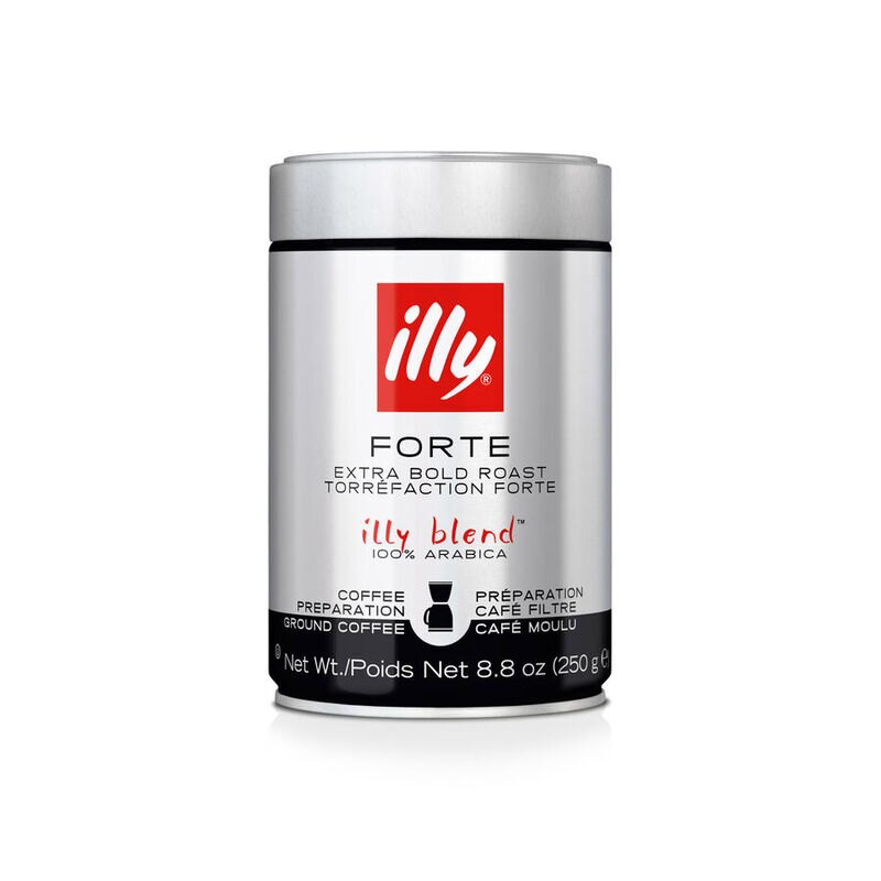 Illy Ground Drip Forte Coffee - Extra Bold Roast, 8.8 oz | 250g