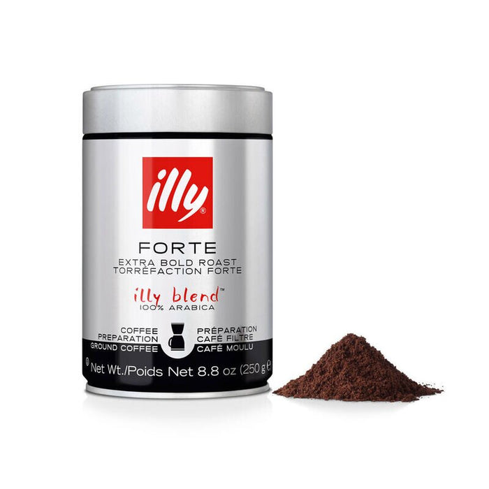 Illy Ground Drip Forte Coffee - Extra Bold Roast, 8.8 oz | 250g