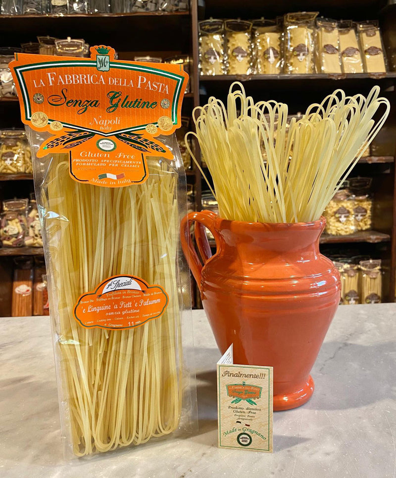 La Fabbrica Della Pasta Gluten Free Linguine a Piett e' Palumm, #103, 17.6 oz | 500g