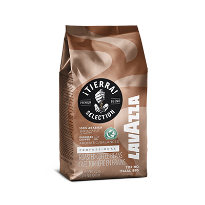 Lavazza Tierra! Selection Whole Bean Coffee Blend, Medium Roast, 100% Arabica, 2.2 Pound Bag