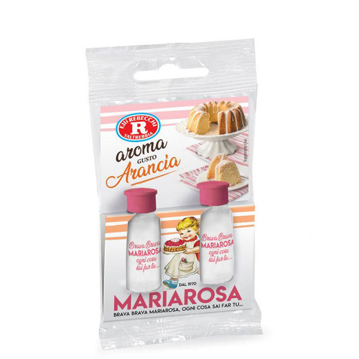 Rebecchi Aroma For Cakes Orange Flavor, Aroma Arancia, 2 pk, 10 ml