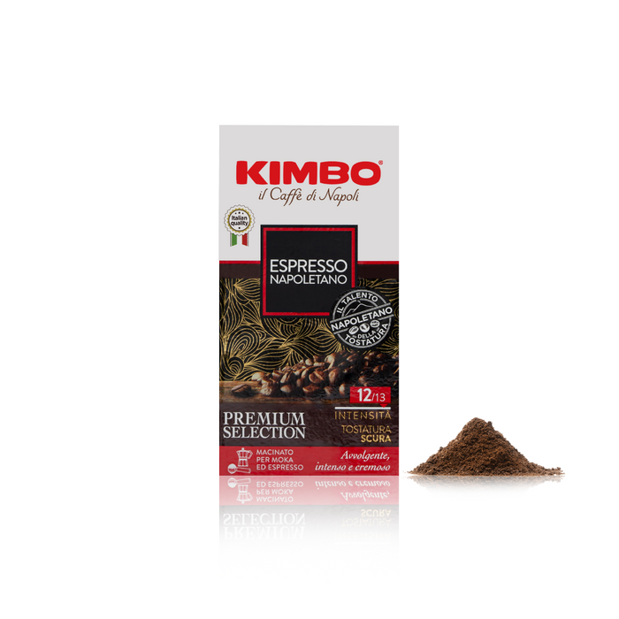 Kimbo Caffe Espresso Napoletano, Ground Coffee,  8.8 oz vacuum pack