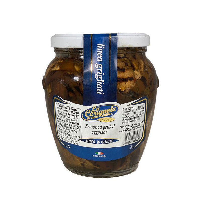 La Cerignola di una volta - Seasoned Grilled Eggplant, 19.40 oz