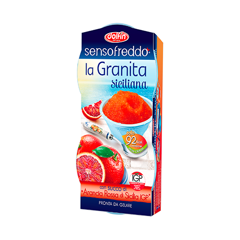 Dolfin Sensofreddo Sicilian Granita With Sicilian Blood Orange Juice PGI, 2 X 100 Ml