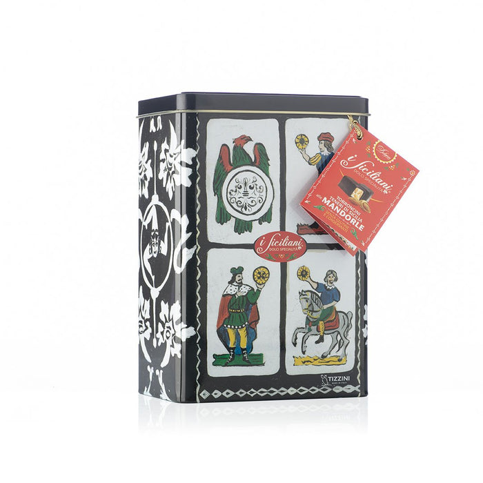 Dolgam Tall Gift Tin Torroncini Soft Nougat 6 Assorted Flavors, 8.8 oz | 250g