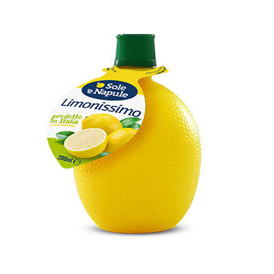 O Sole E Napule Lemon Juice, Squeeze Bottle, Product of Italy, 6.7 oz | 200 ml