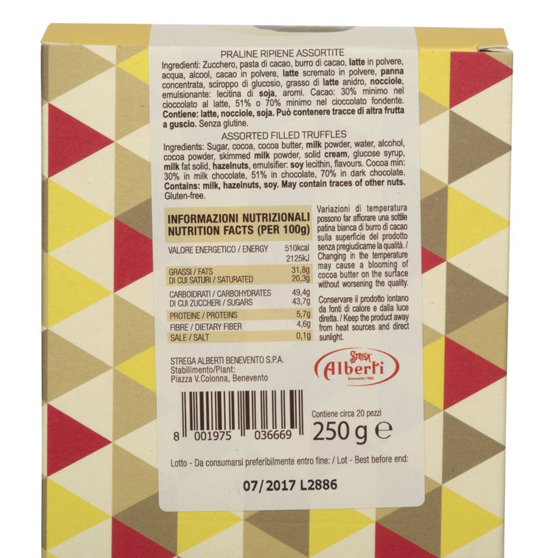 Strega Assorted Filled Truffle Chocolates, Magie Strega Assortite, 8.81 oz - 250g