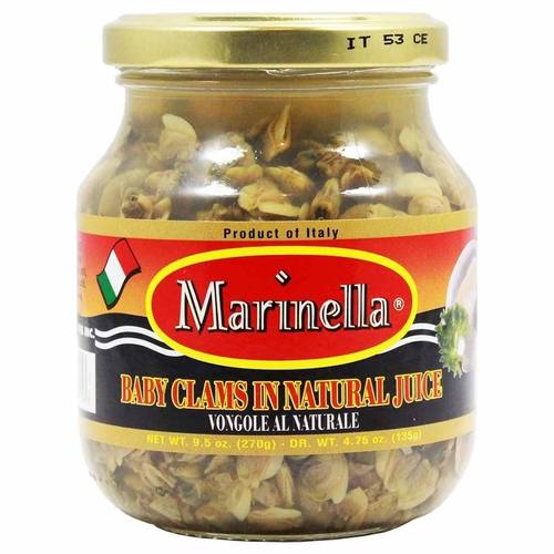 Marinella Baby Clams In Natural Juice, 9.5 oz | 270g