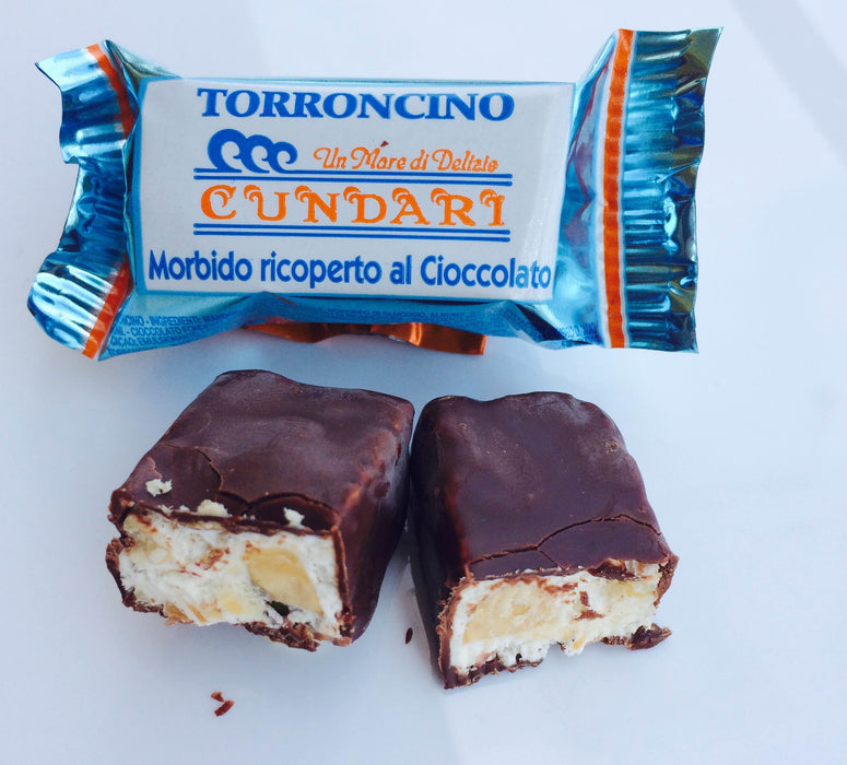 Cundari Soft Nougat Covered With Chocolate, 250g - 8.8 oz